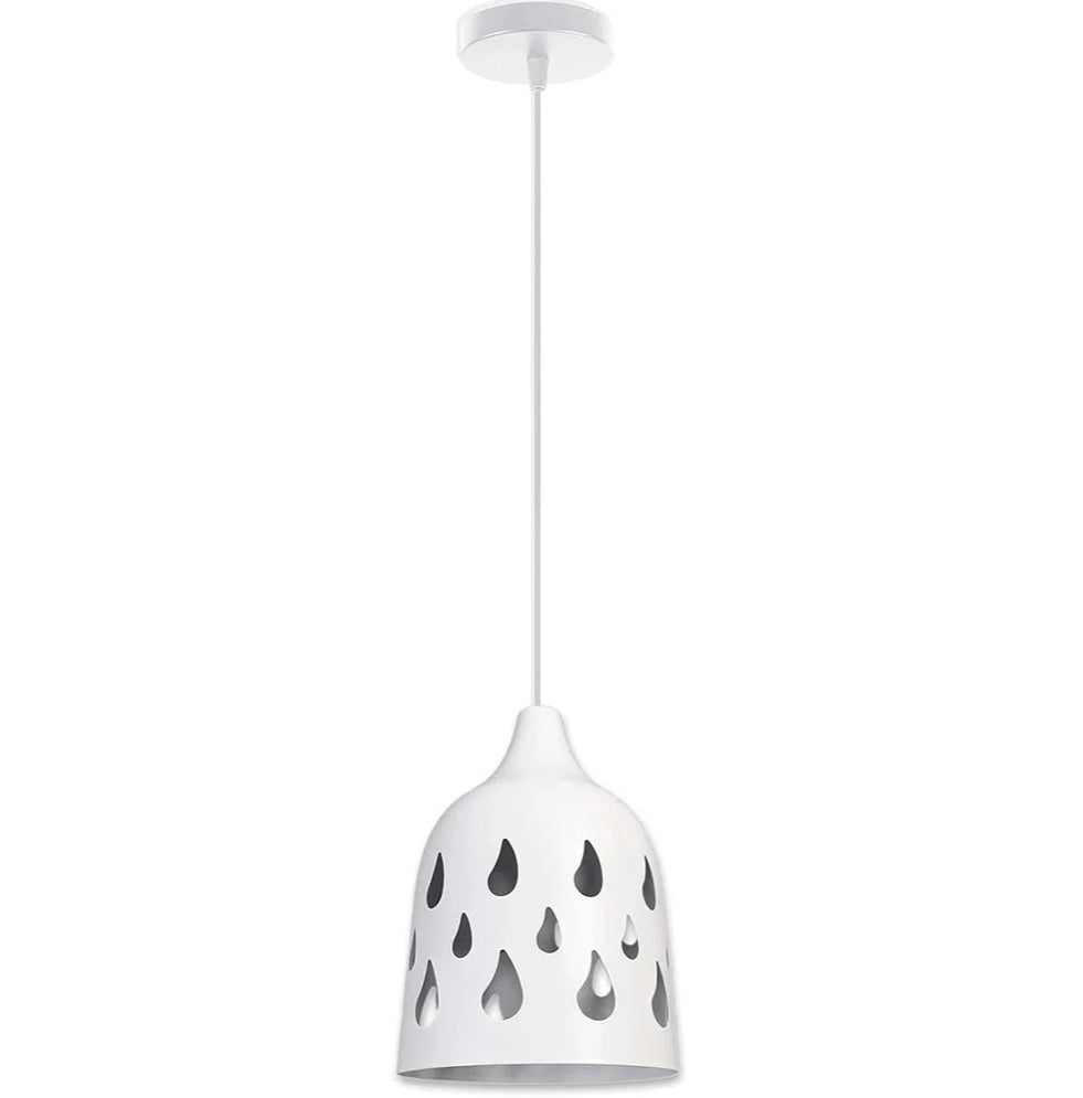 Lampadario da soffitto a sospensione – Traforato a goccia, attacco E27 - ambraled