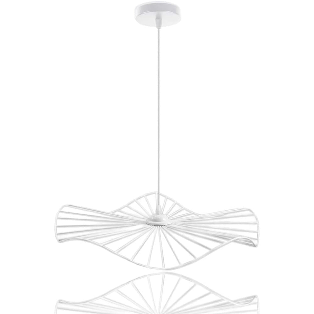 Lampadario da soffitto pendente – Sospensione rotonda traforata, attacco E27 - ambraled