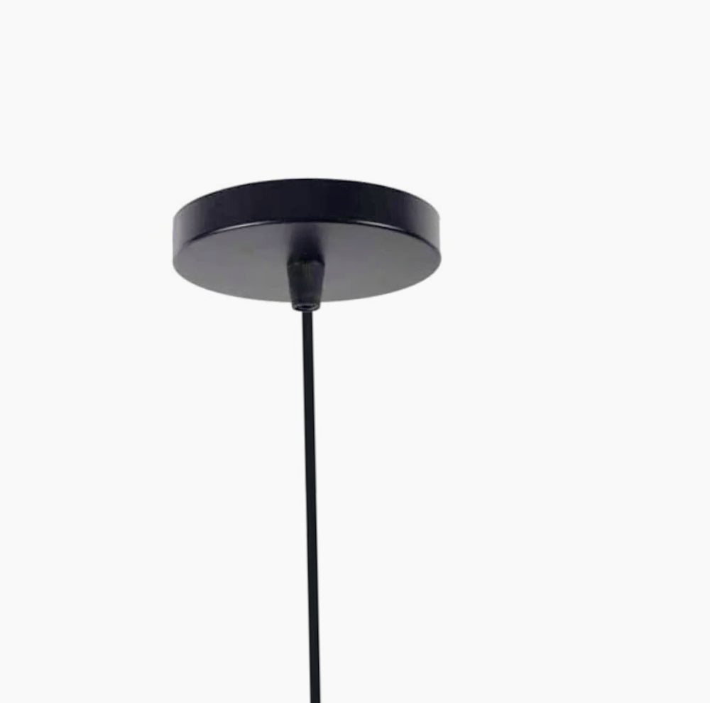 Lampadario da soffitto pendente – Sospensione rotonda traforata, attacco E27 - ambraled