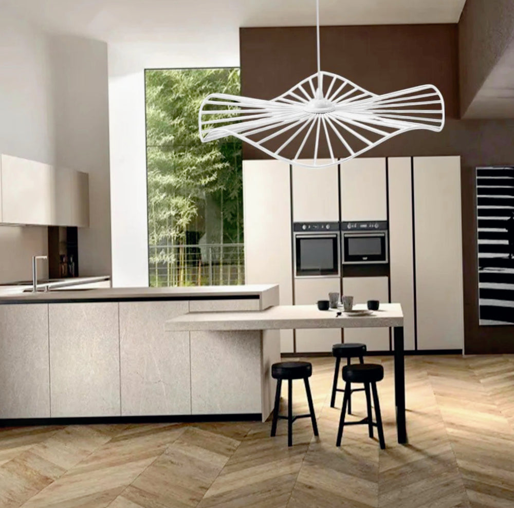 Lampadario da soffitto pendente – Sospensione rotonda traforata, attacco E27 - ambraled