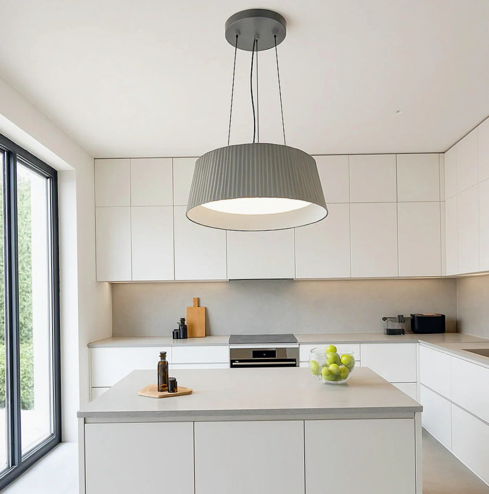 Lampadario a LED 36W con CCT-SWITCH – Lampada a sospensione grigio - ambraled