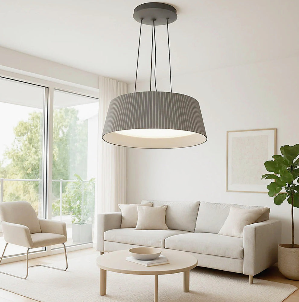Lampadario a LED 36W con CCT-SWITCH – Lampada a sospensione grigio - ambraled
