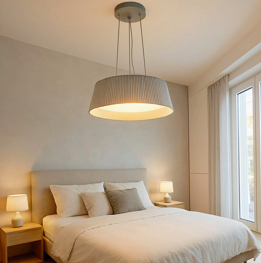 Lampadario a LED 36W con CCT-SWITCH – Lampada a sospensione grigio - ambraled