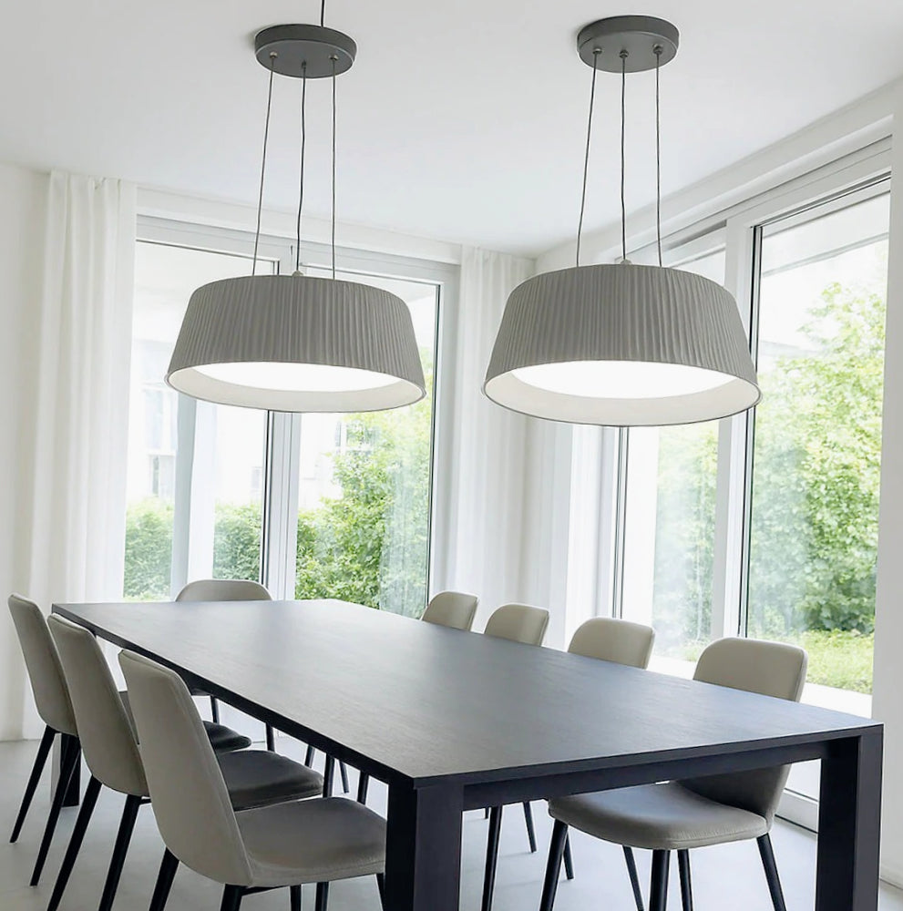 Lampadario a LED 36W con CCT-SWITCH – Lampada a sospensione grigio - ambraled