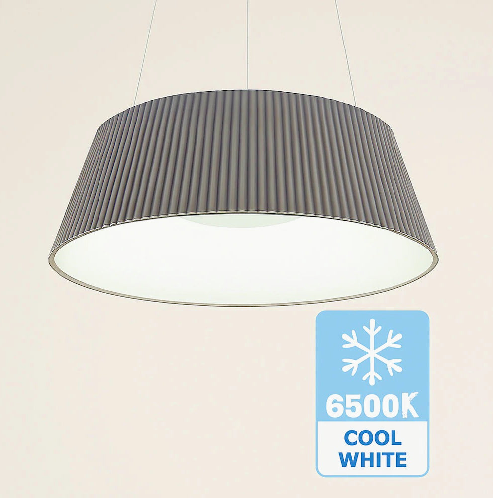 Lampadario a LED 36W con CCT-SWITCH – Lampada a sospensione grigio - ambraled