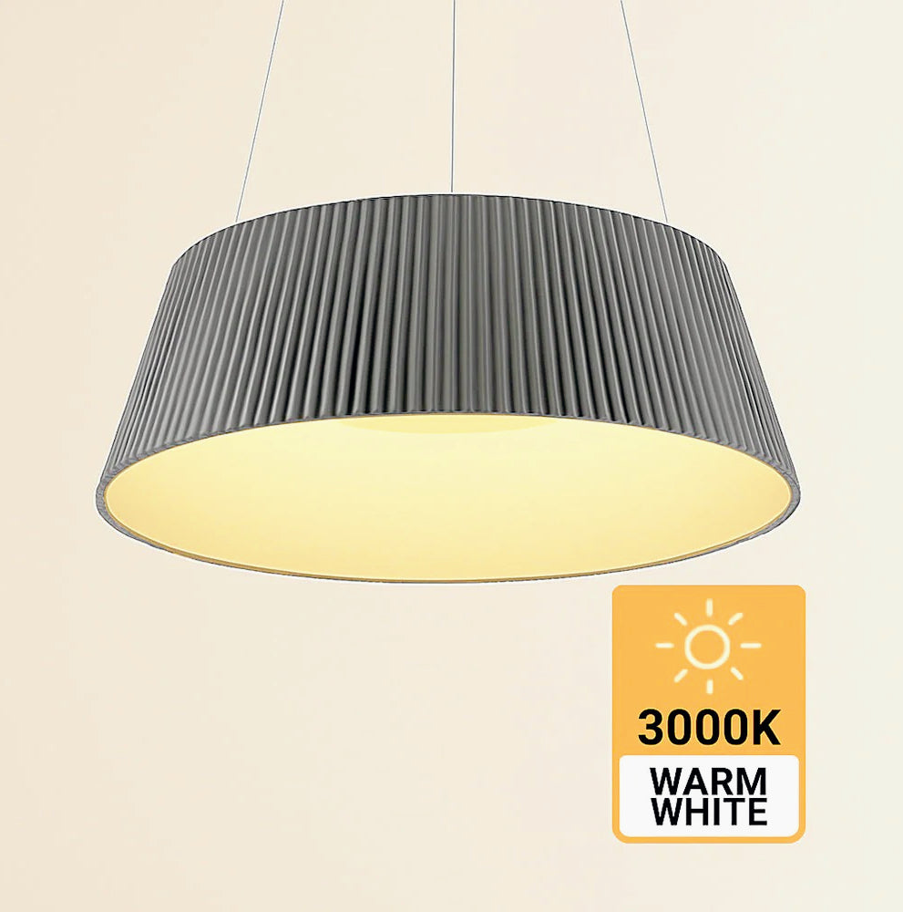 Lampadario a LED 36W con CCT-SWITCH – Lampada a sospensione grigio - ambraled