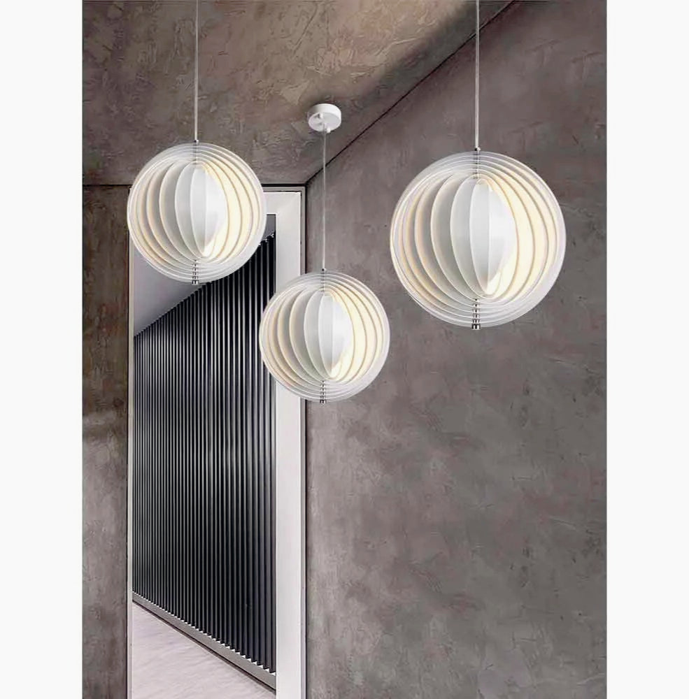 Lampadario a sospensione decorativo 3D in metallo – Attacco E27 - ambraled