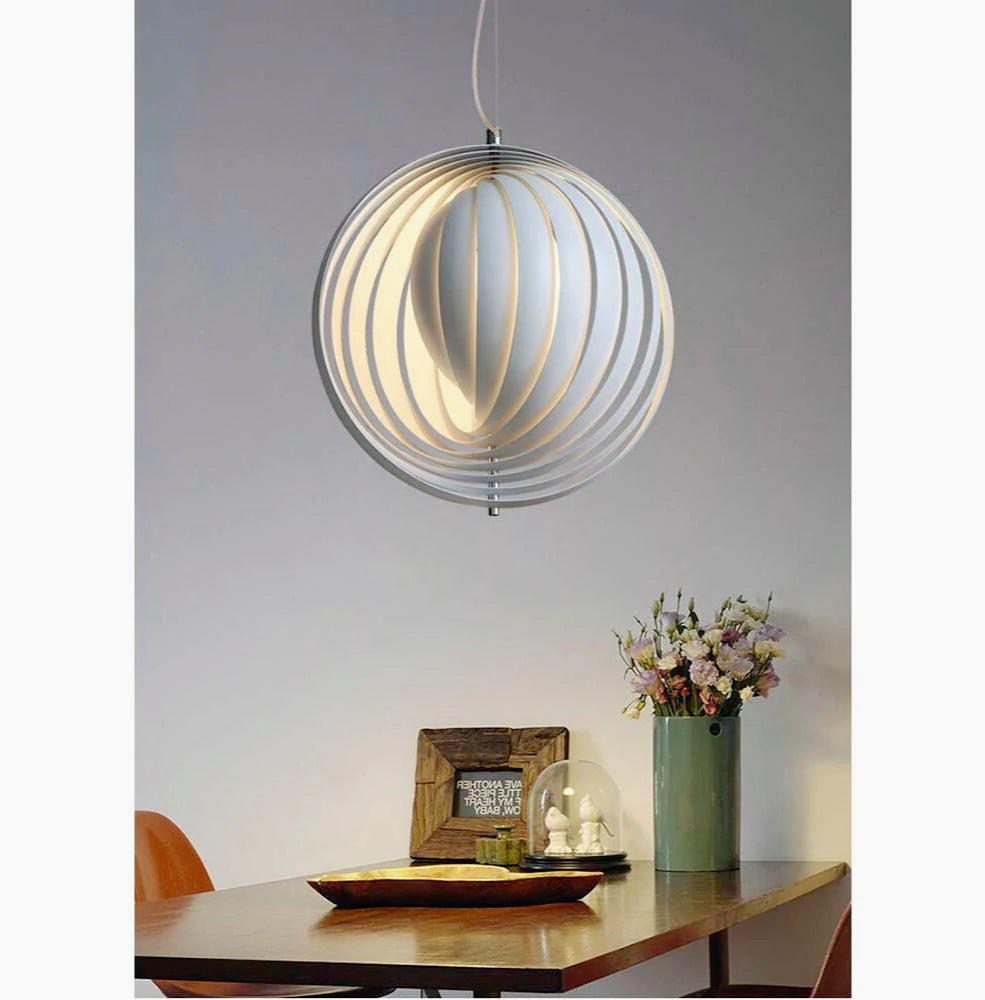 Lampadario a sospensione decorativo 3D in metallo – Attacco E27 - ambraled