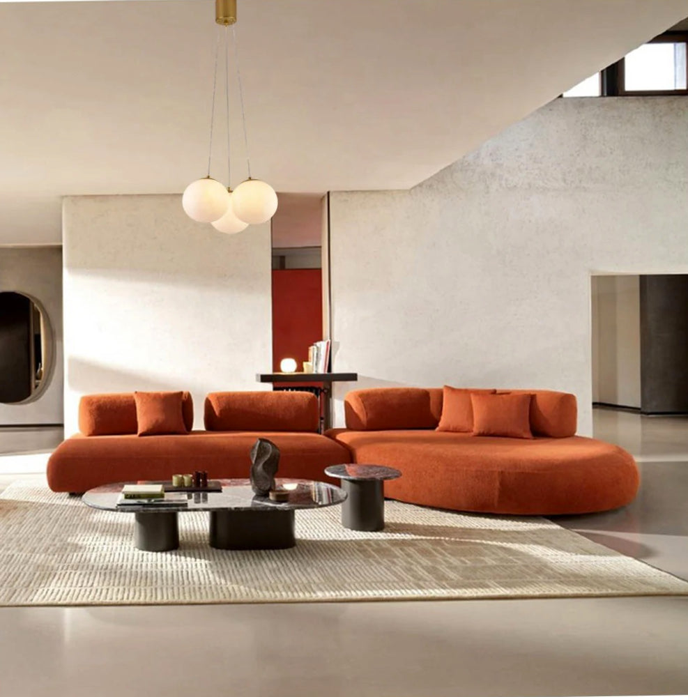 Lampadario a sospensione in bronzo minimal – 3 sfere, attacco G9, da soffitto - ambraled