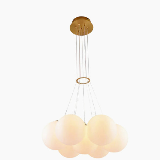 Lampadario a sospensione in bronzo minimal – 7 sfere, attacco G9 - ambraled