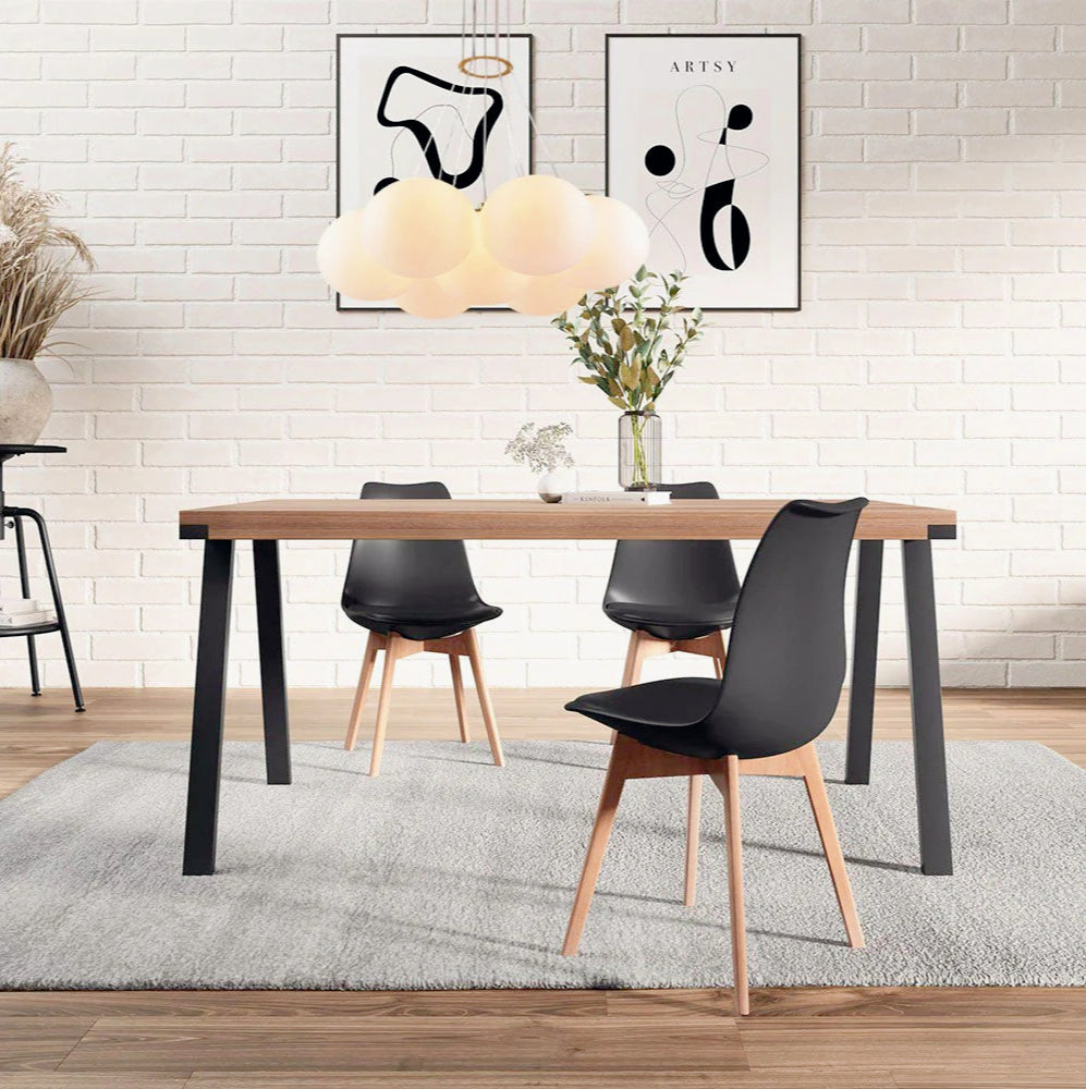 Lampadario a sospensione in bronzo minimal – 7 sfere, attacco G9 - ambraled