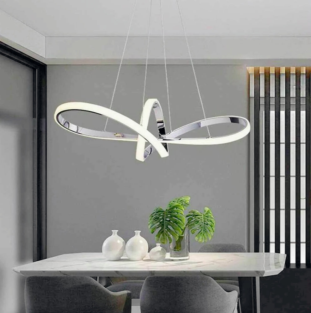 Lampadario LED a forma di fiocco 38W – CCT regolabile, 3 temperature di luce (6500K / 4000K / 3000K) - ambraled