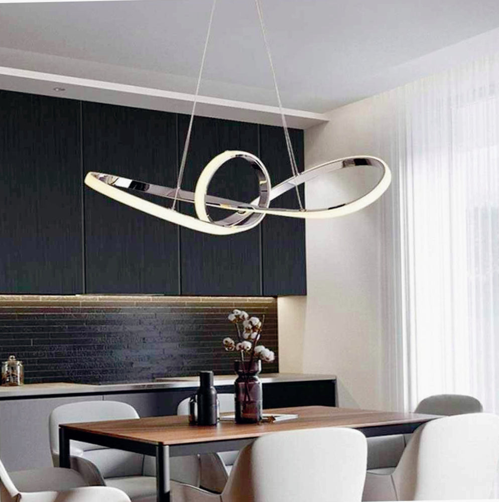 Lampadario LED a forma di fiocco 38W – CCT regolabile, 3 temperature di luce (6500K / 4000K / 3000K) - ambraled
