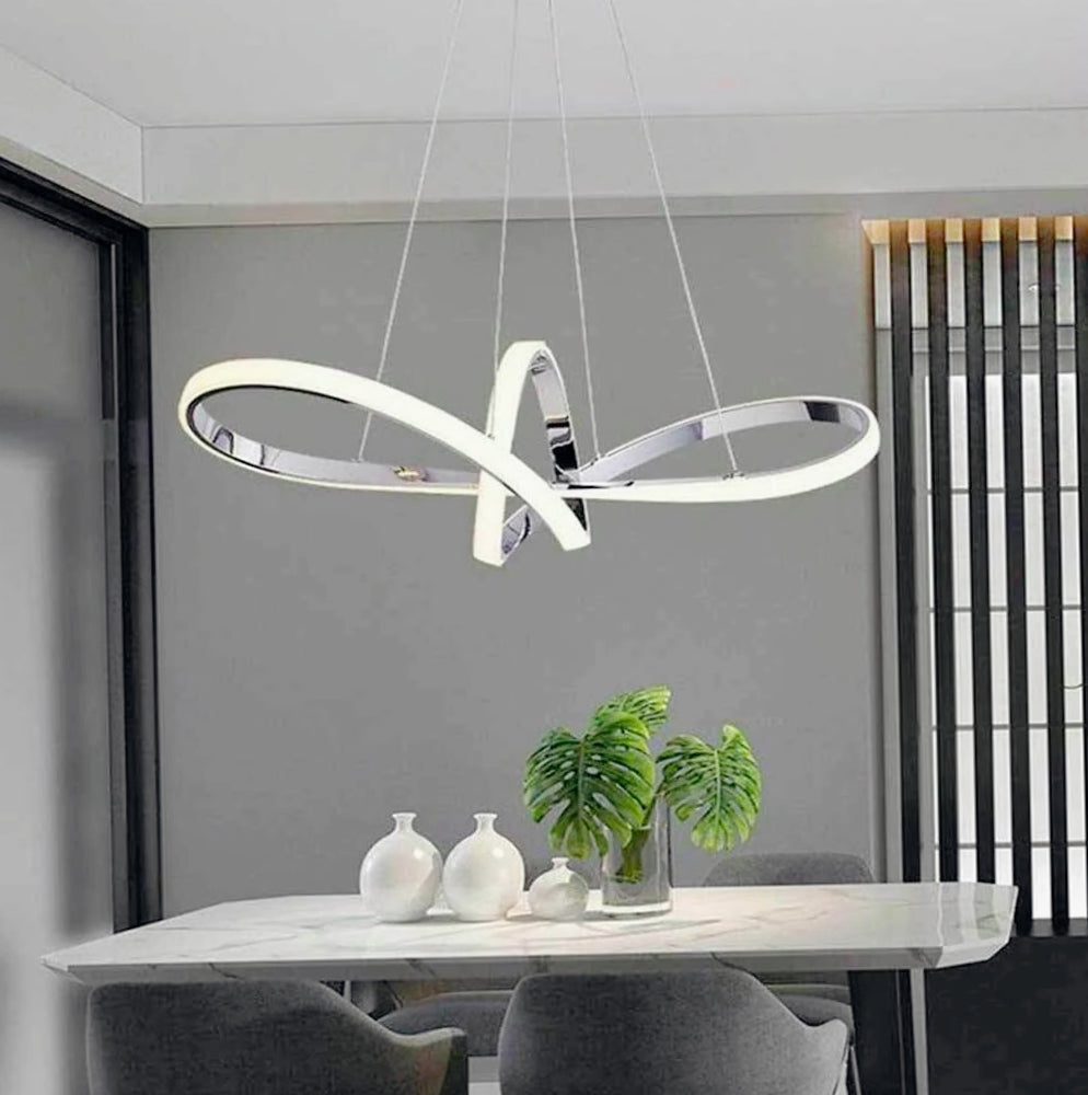 Lampadario LED a forma di fiocco 38W – CCT regolabile, 3 temperature di luce (6500K / 4000K / 3000K) - ambraled