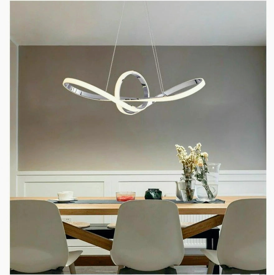 Lampadario LED a forma di fiocco 38W – CCT regolabile, 3 temperature di luce (6500K / 4000K / 3000K) - ambraled