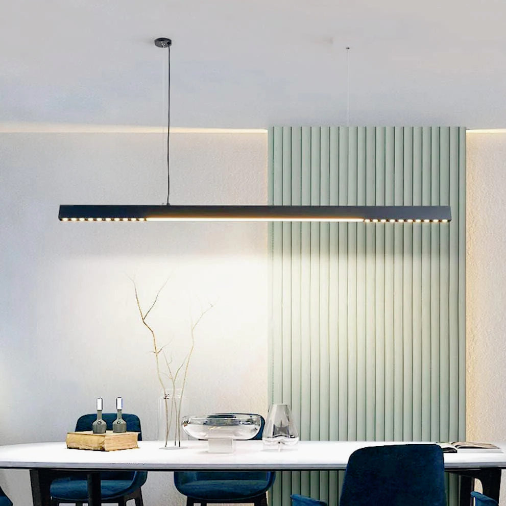 Lampadario lineare a LED 42W – Design minimal, 3 colorazioni CCT (6500K / 4000K / 3000K) - ambraled