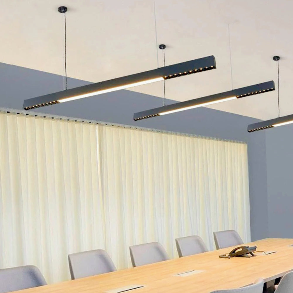 Lampadario lineare a LED 42W – Design minimal, 3 colorazioni CCT (6500K / 4000K / 3000K) - ambraled