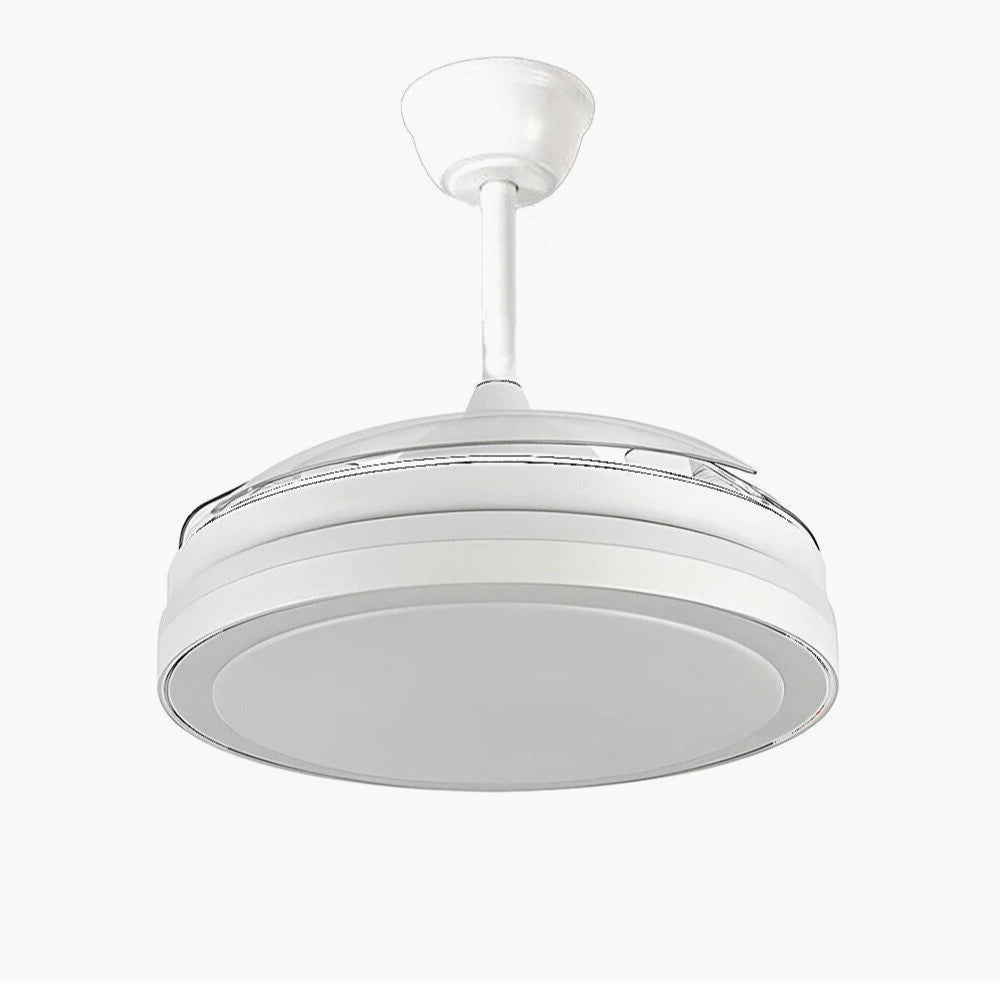 Lampadario ventilatore LED 56W + ventola 30W – Telecomando, elica richiudibile, CCT regolabile - ambraled