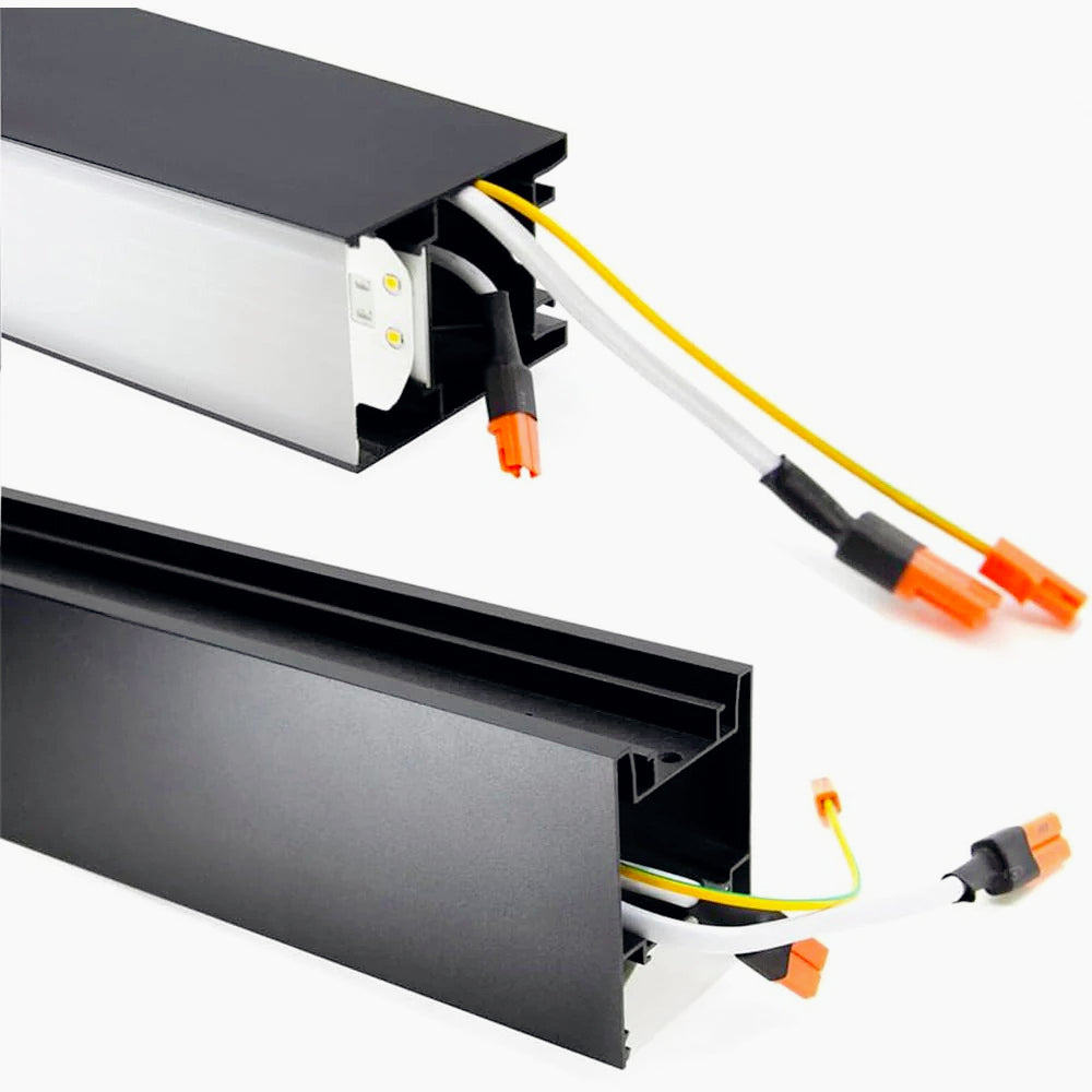 Lampadario bianco LED 40W – Connettore a T (15W), connettore a L (12W), tecnologia CCT - ambraled