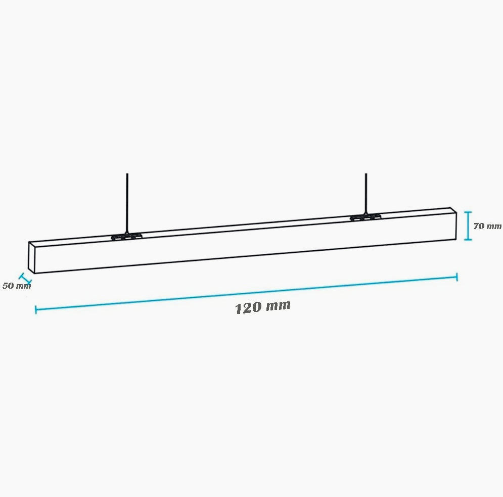 Lampadario bianco LED 40W – Connettore a T (15W), connettore a L (12W), tecnologia CCT - ambraled