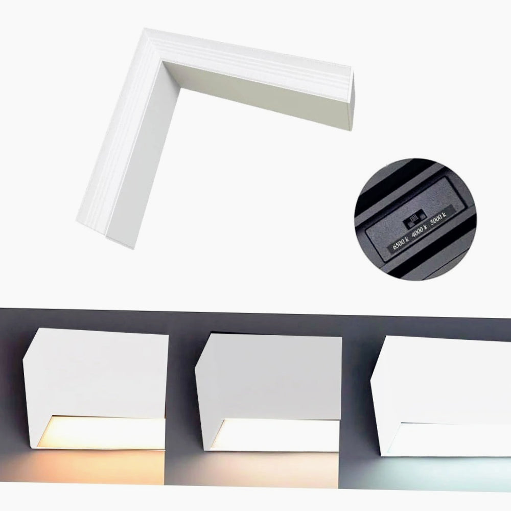 Lampadario bianco LED 40W – Connettore a T (15W), connettore a L (12W), tecnologia CCT - ambraled