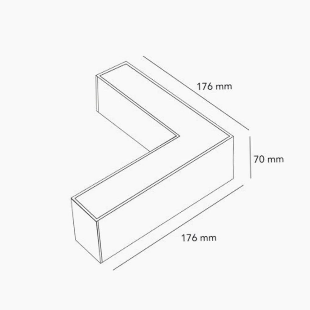 Lampadario bianco LED 40W – Connettore a T (15W), connettore a L (12W), tecnologia CCT - ambraled