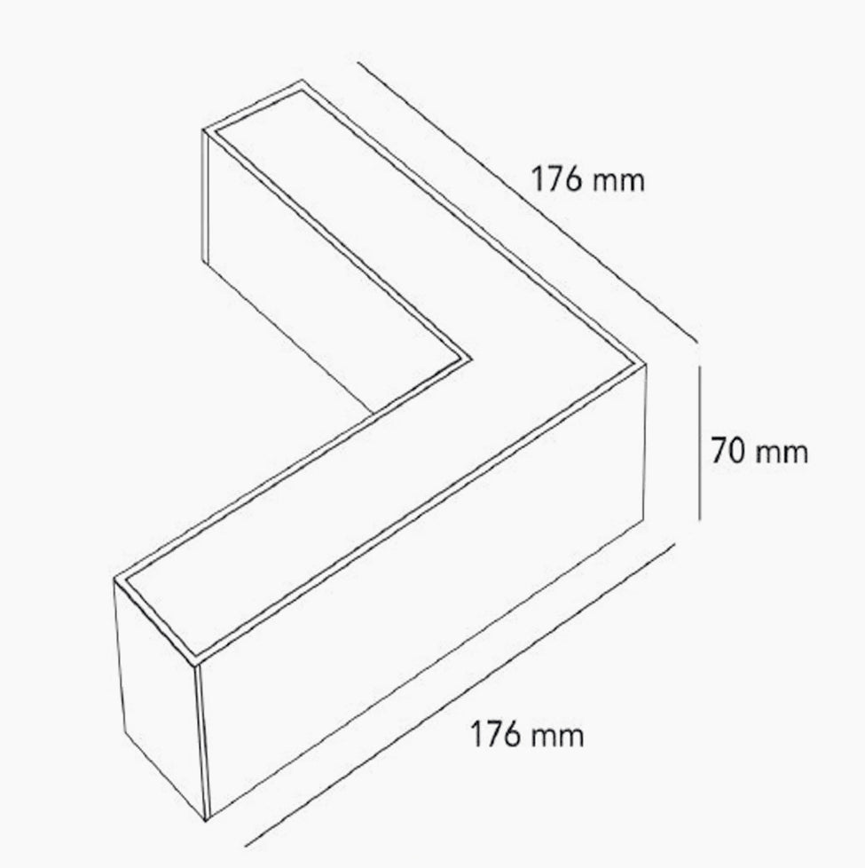 Lampadario LED 40W – Colore nero, connettore a T (15W) e a L (12W), tecnologia CCT regolabile - ambraled