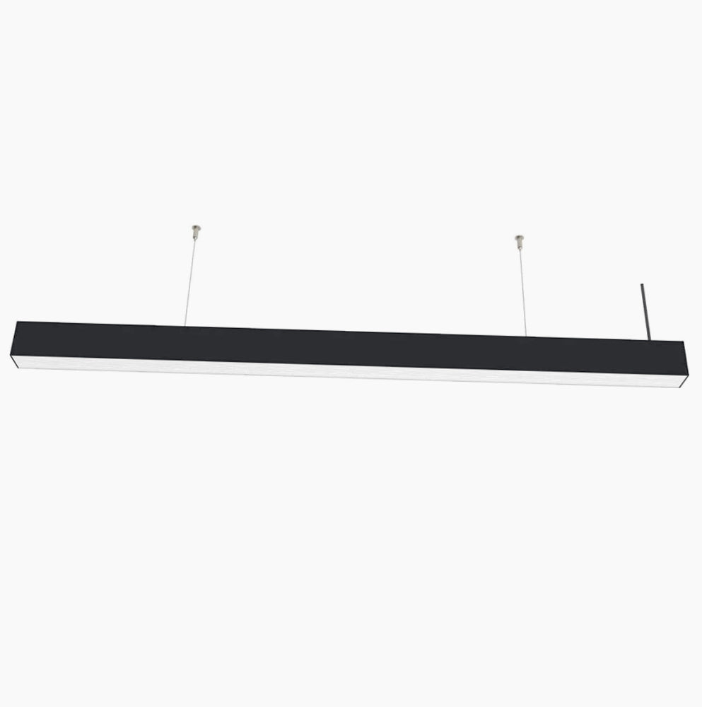 Lampadario LED 40W – Colore nero, connettore a T (15W) e a L (12W), tecnologia CCT regolabile - ambraled