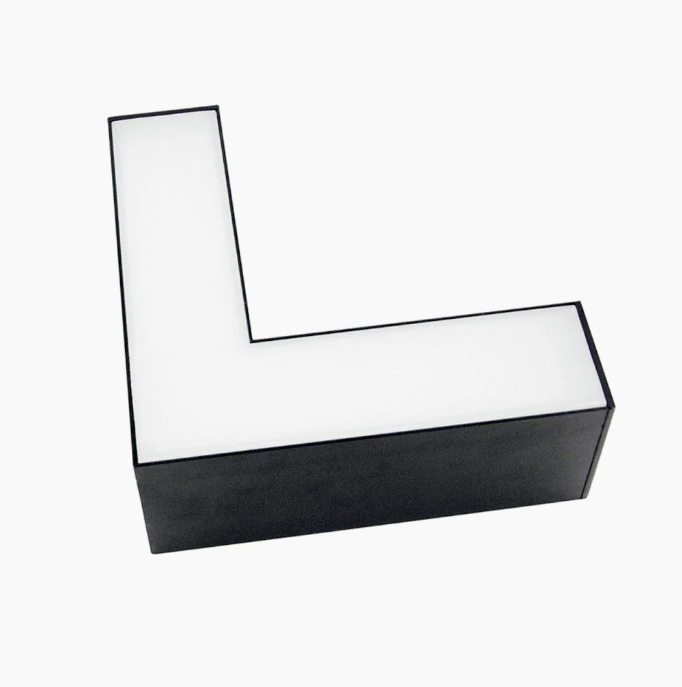 Lampadario LED 40W – Colore nero, connettore a T (15W) e a L (12W), tecnologia CCT regolabile - ambraled