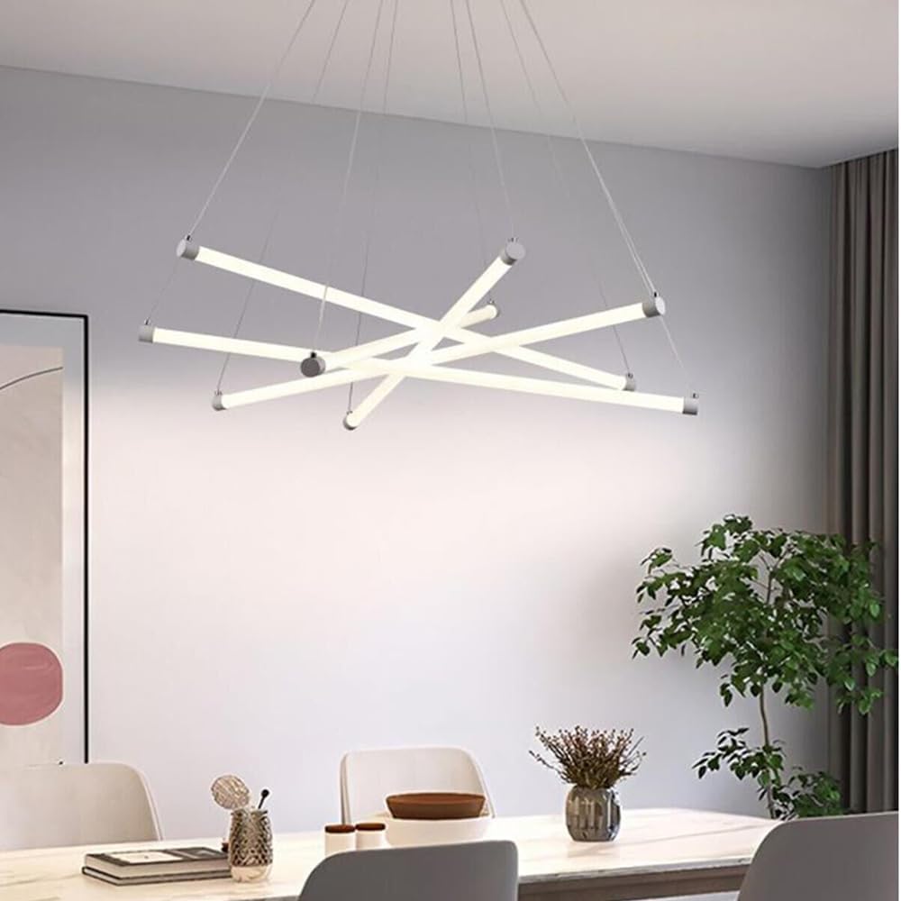 Lampadario a LED ultra moderno – 55W, sospensione a raggi - ambraled