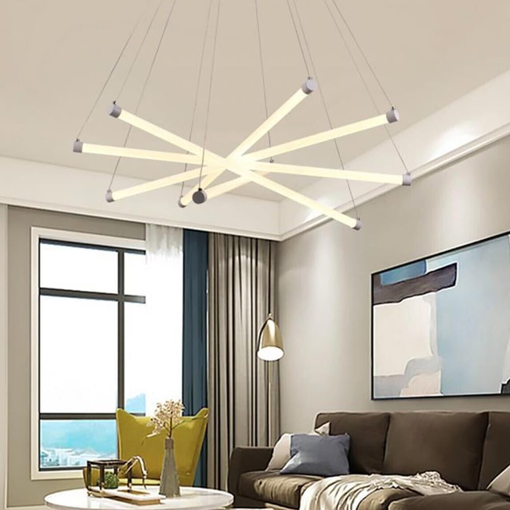 Lampadario a LED ultra moderno – 55W, sospensione a raggi - ambraled