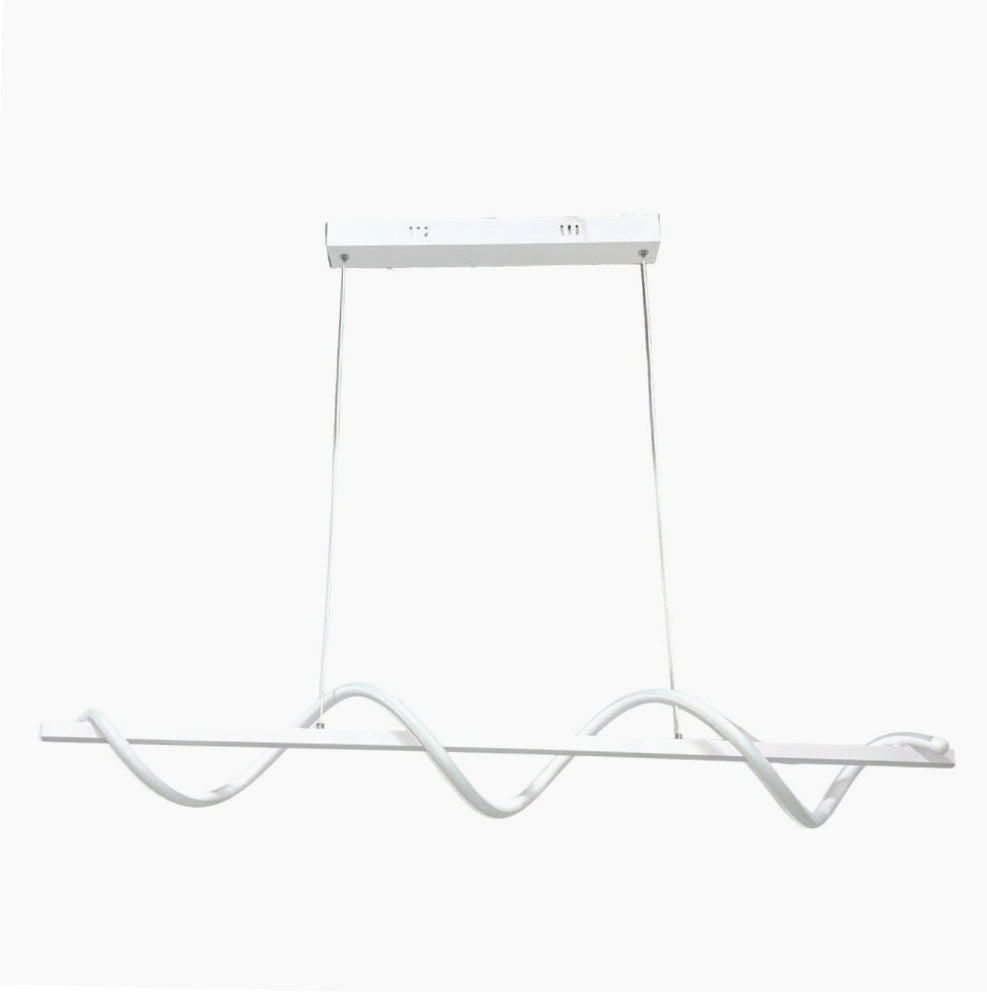 Lampadario LED 36W – Design twist, colore bianco, luce regolabile (fredda, calda, naturale) - ambraled