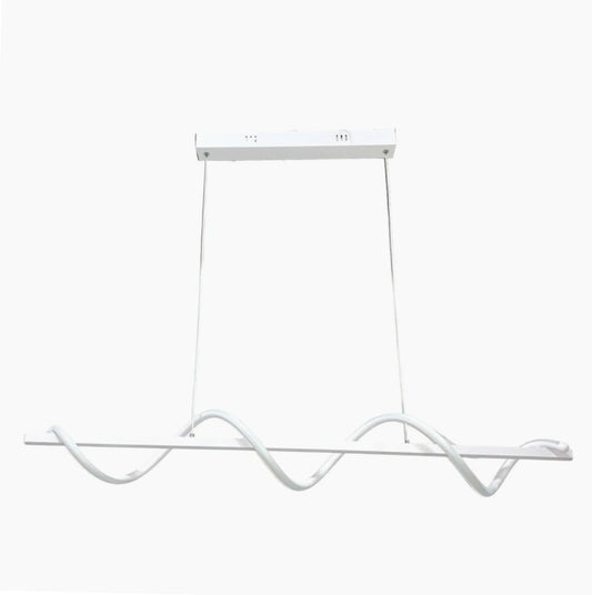 Lampadario LED 36W – Design twist, colore bianco, luce regolabile (fredda, calda, naturale) - ambraled