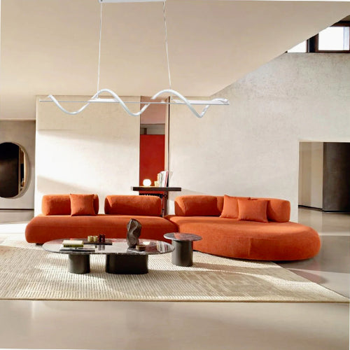 Lampadario LED 36W – Design twist, colore bianco, luce regolabile (fredda, calda, naturale) - ambraled