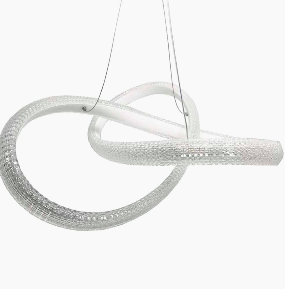 Lampadario LED con cristalli intrecciati 40W – Luce regolabile 6500K / 4000K / 3000K - ambraled