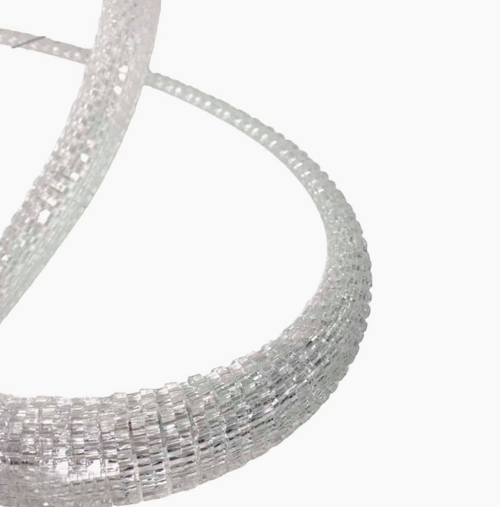 Lampadario LED con cristalli intrecciati 40W – Luce regolabile 6500K / 4000K / 3000K - ambraled