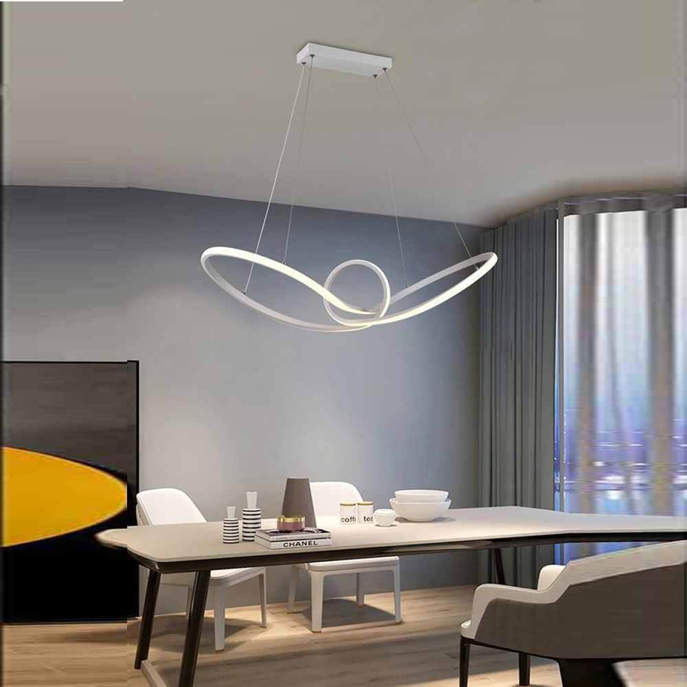 Lampadario LED moderno bianco 38W – Luce regolabile 6500K / 4000K / 3000K - ambraled