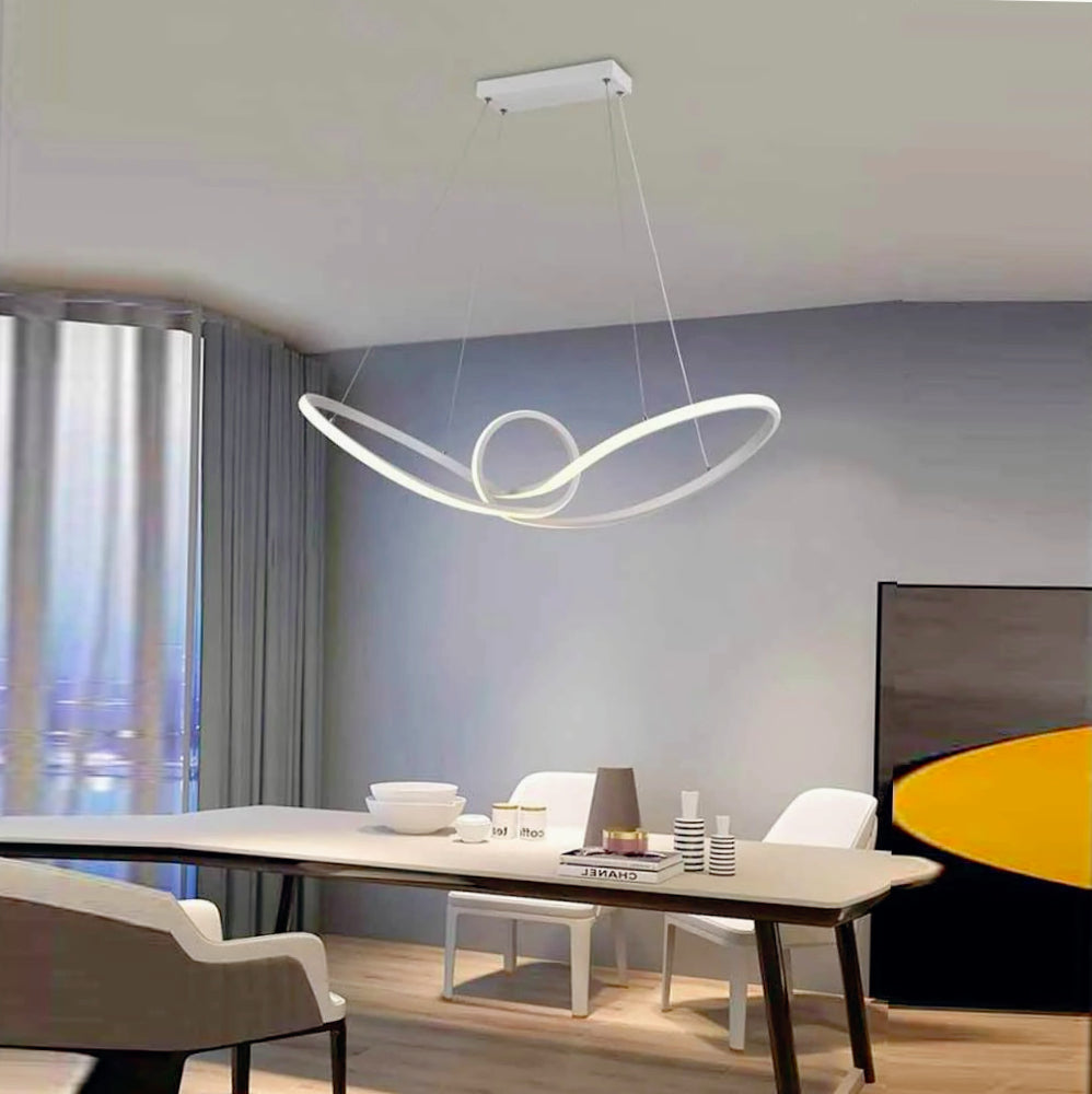 Lampadario LED moderno bianco 38W – Luce regolabile 6500K / 4000K / 3000K - ambraled