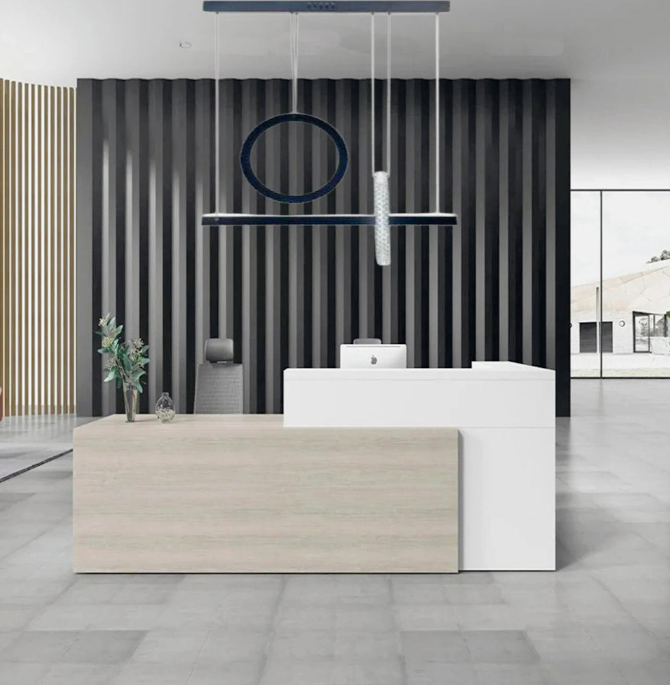 Lampadario LED nero 80W con cristalli in acrilico – Luce 6500K / 4000K - ambraled