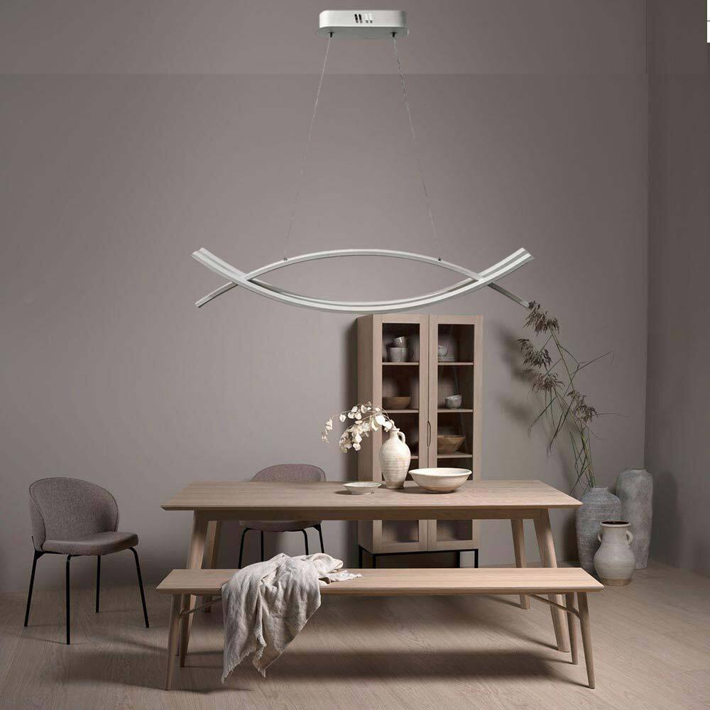 Lampadario LED sospensione 42W – Colore bianco, luce fredda/naturale, design moderno - ambraled