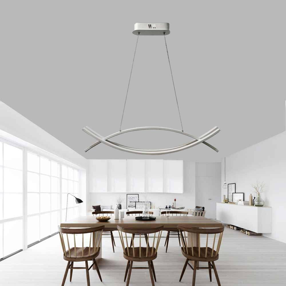 Lampadario LED sospensione 42W – Colore bianco, luce fredda/naturale, design moderno - ambraled