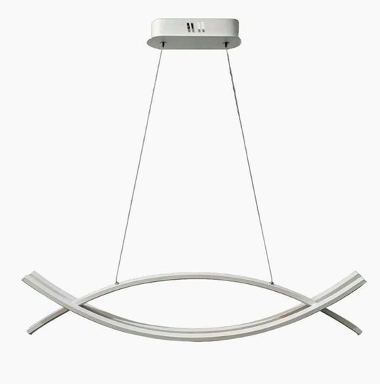 Lampadario LED sospensione 42W – Colore bianco, luce fredda/naturale, design moderno - ambraled