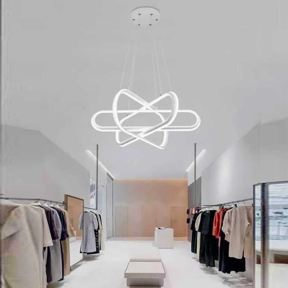 Lampadario sospensione LED bianco – 94W, luce 6500K / 3000K / 4000K - ambraled