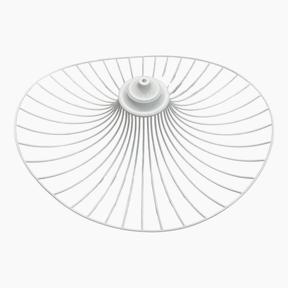 Lampadario a cappello con paralume in metallo – Attacco E27, lampada decorativa - ambraled