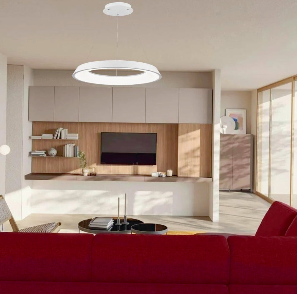 Lampadario a LED 43W – Tre colorazioni di luce, design ultra moderno - ambraled