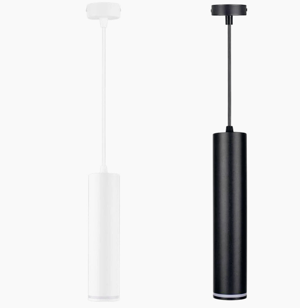 Lampadario a sospensione cilindrico – Attacco GU10, punto luce - ambraled