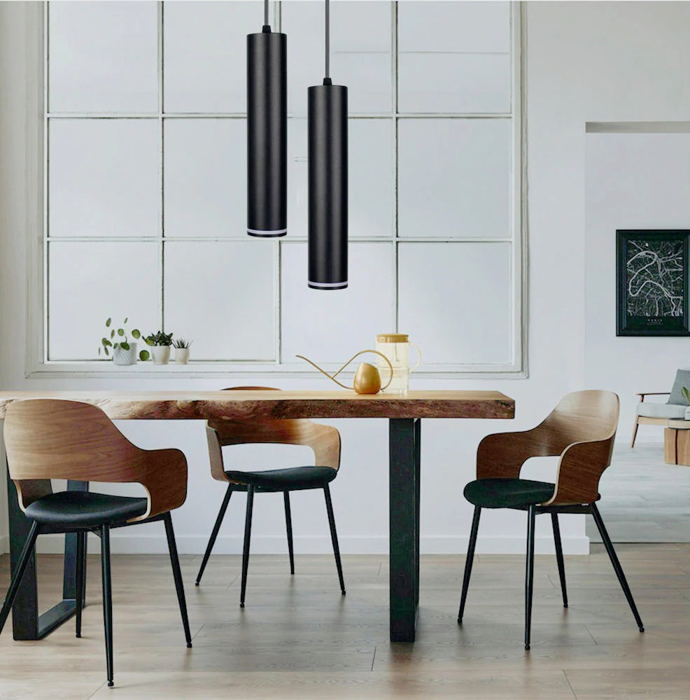 Lampadario a sospensione cilindrico – Attacco GU10, punto luce - ambraled