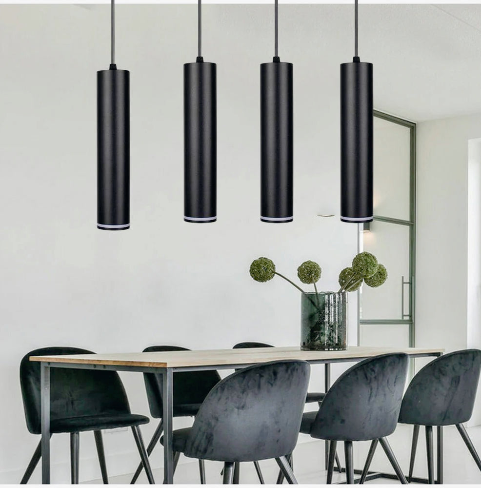 Lampadario a sospensione cilindrico – Attacco GU10, punto luce - ambraled
