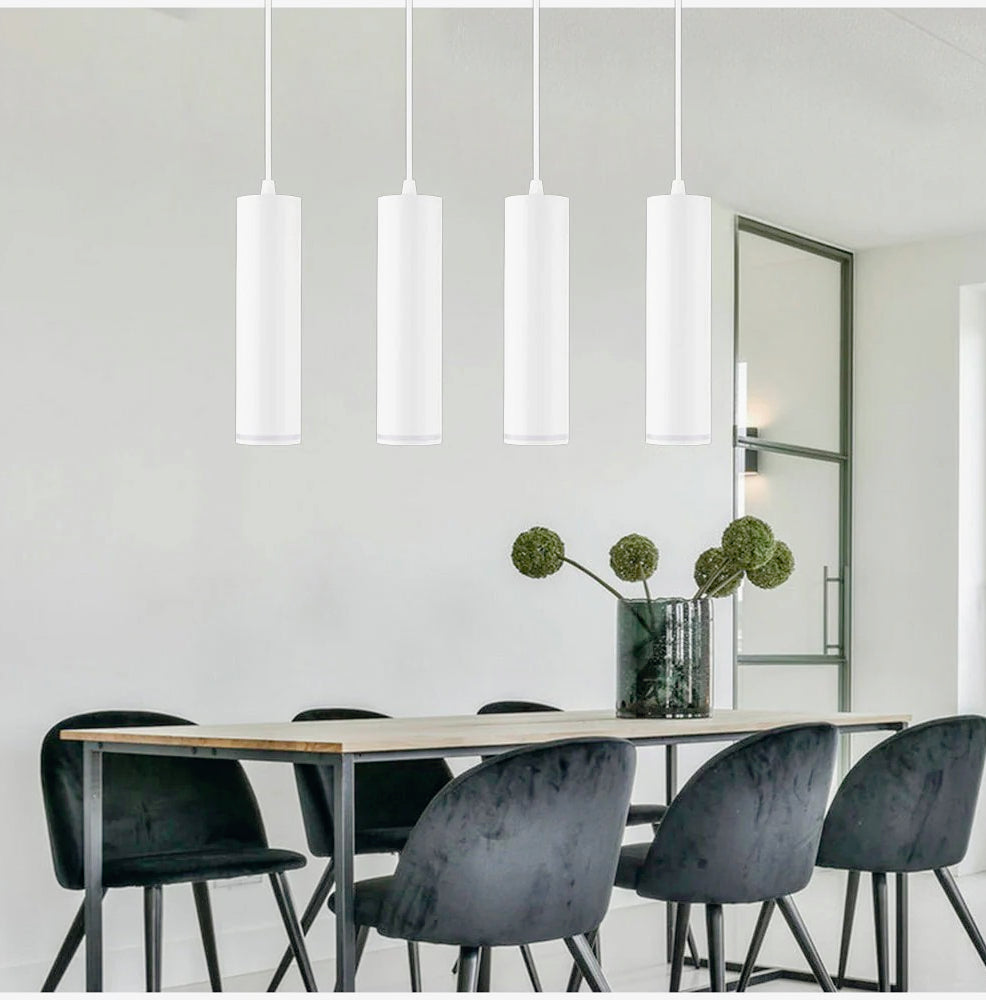 Lampadario a sospensione cilindrico – Attacco GU10, punto luce - ambraled