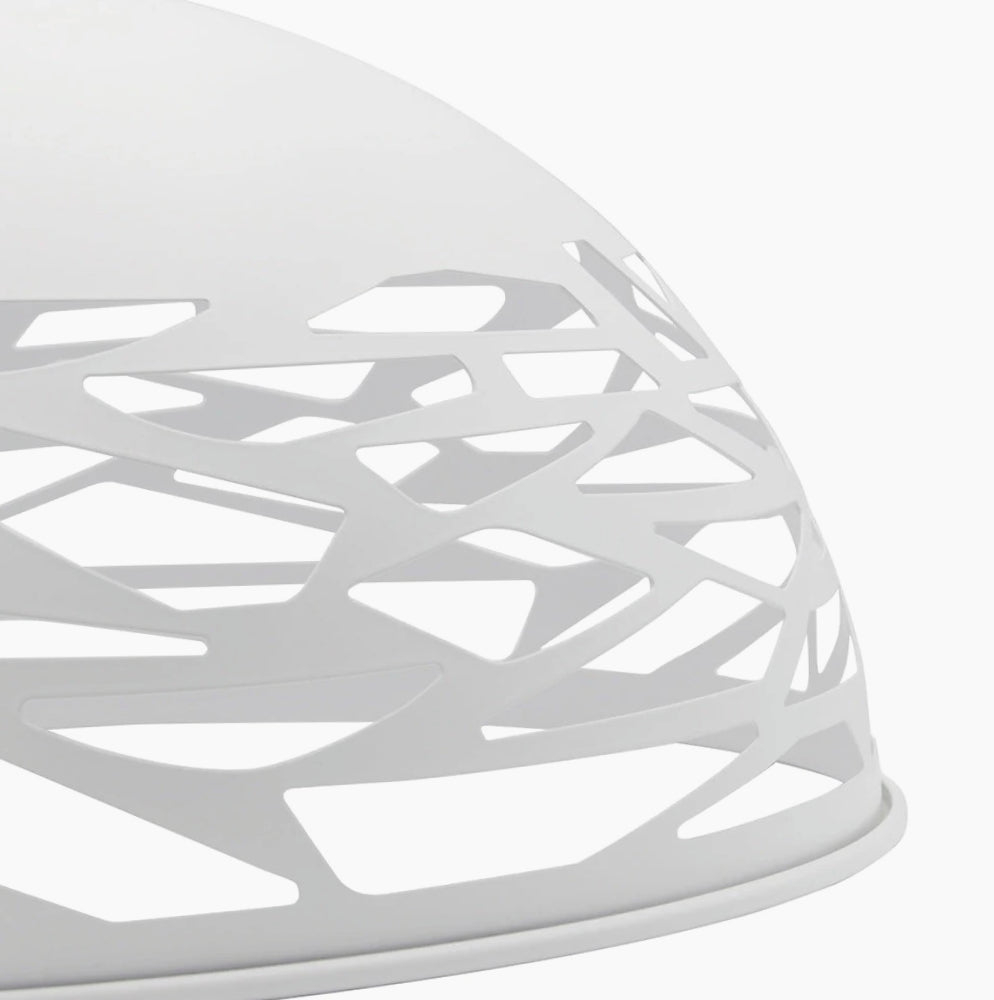 Lampadario a sospensione in metallo traforato – Design contemporaneo, attacco E27 - ambraled